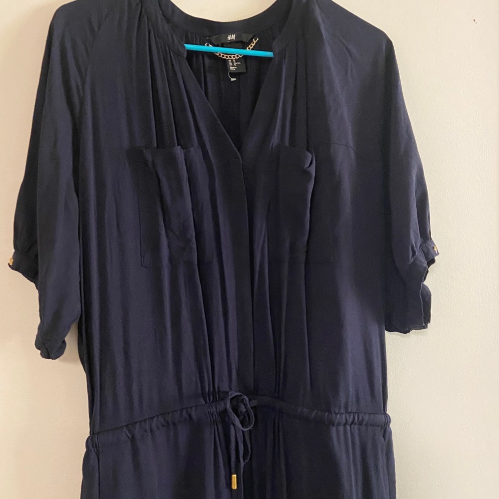 H&M Navy Blue Jumpsuit
